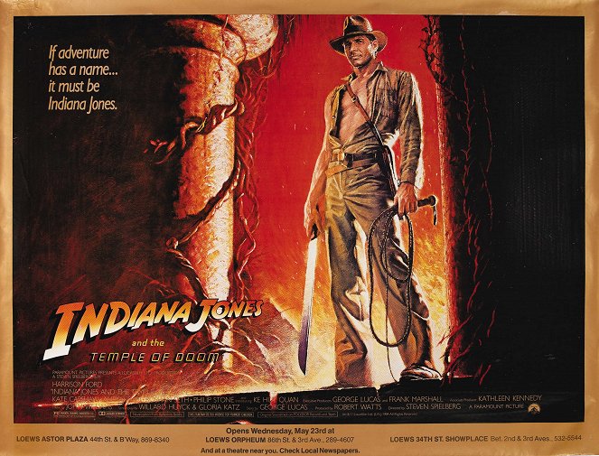 Indiana Jones et le Temple maudit - Affiches