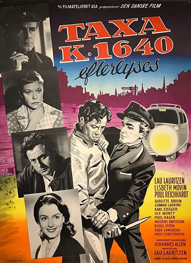 Taxa K 1640 efterlyses - Plakate