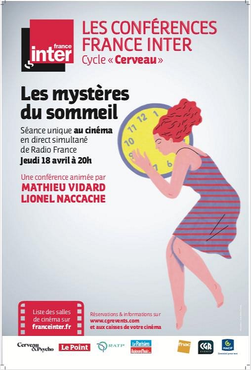 Les Mystères du sommeil - Conférence France Inter - Plakate