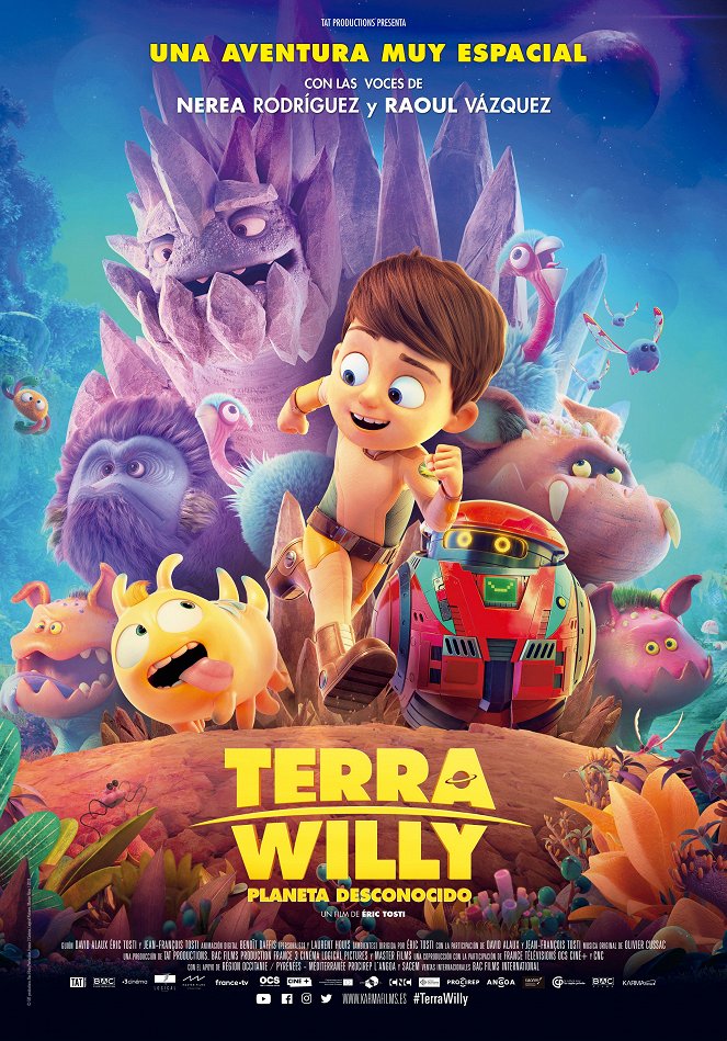 Terra Willy: Planeta desconocido - Carteles