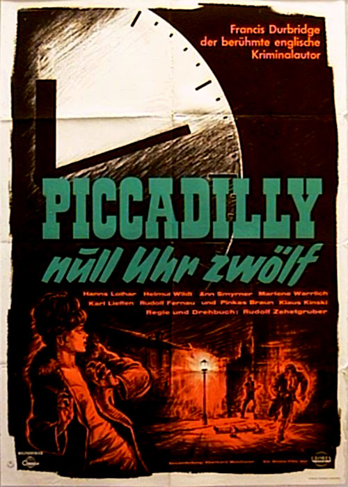 Piccadilly null Uhr zwölf - Plakaty