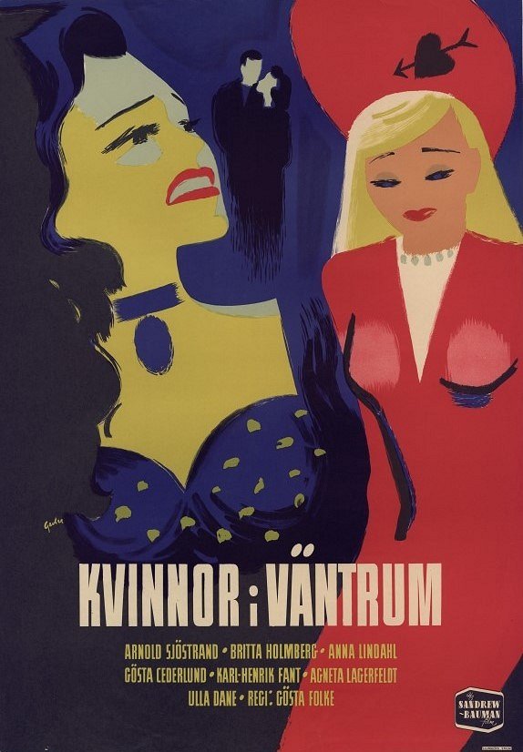 Kvinnor i väntrum - Posters