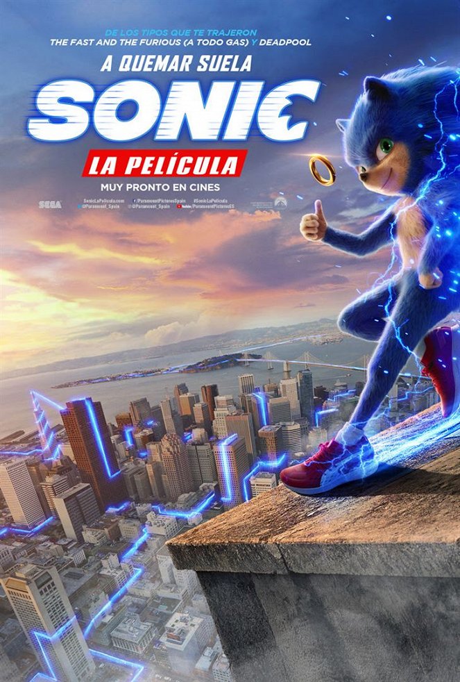 Sonic la película - Carteles