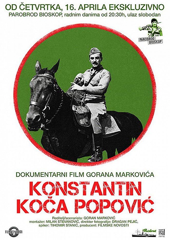 Konstantin Koca Popovic - Plakátok