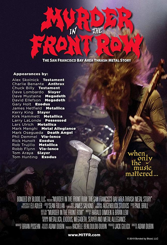 Murder In The Front Row: The San Francisco Bay Area Thrash Metal Story - Julisteet