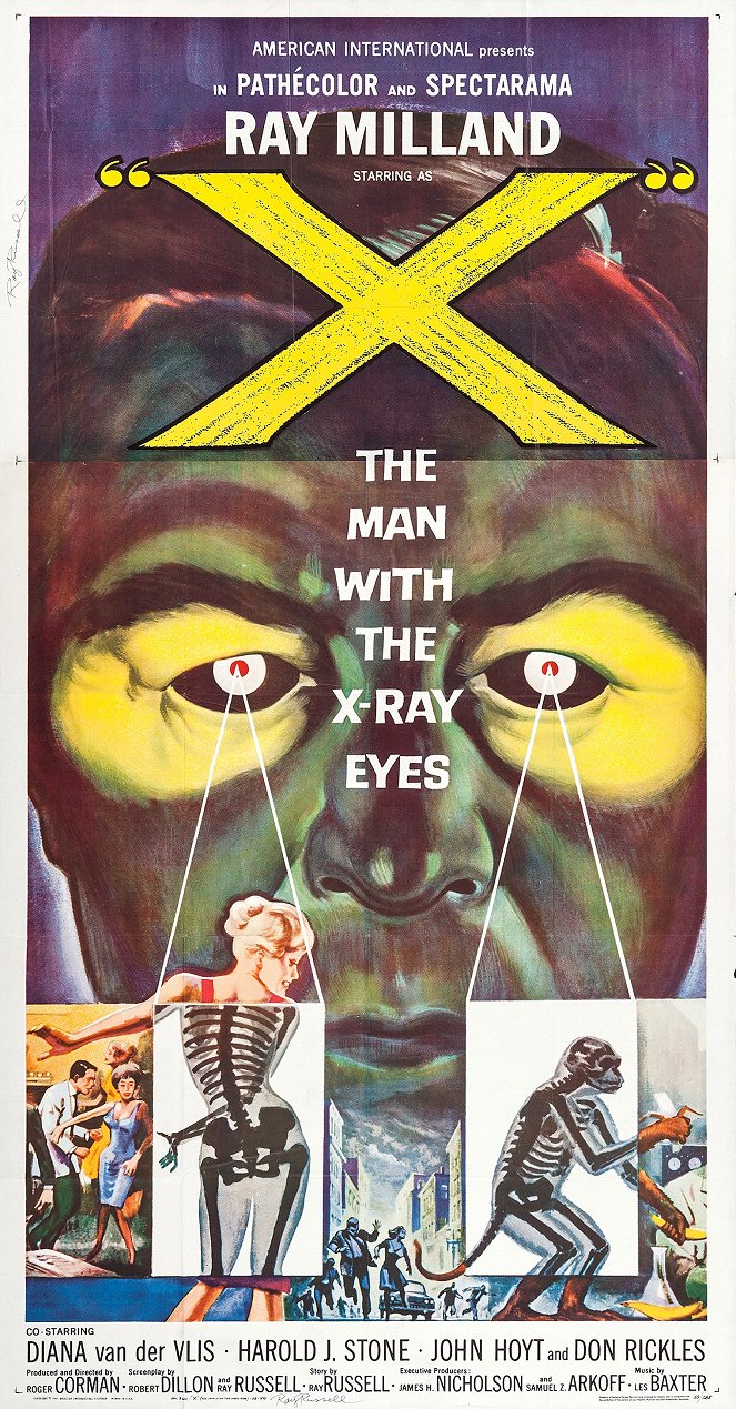 X - Człowiek, który widział więcej - Plakaty