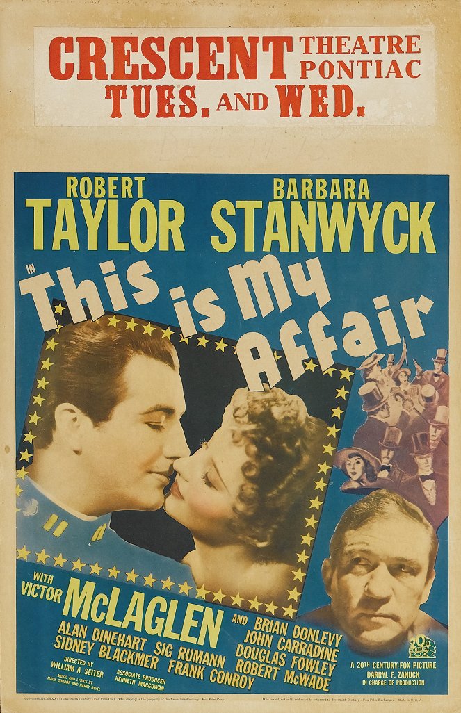 This Is My Affair - Posters