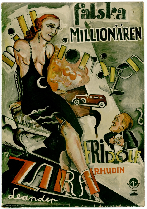 Falska millionären - Affiches