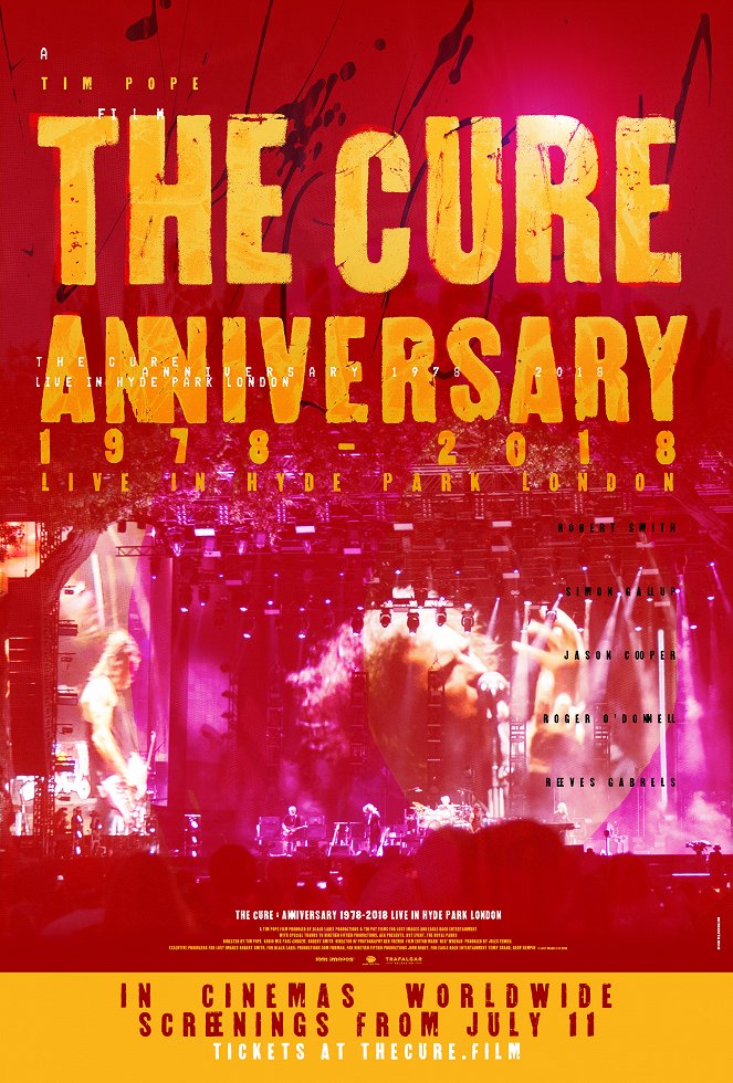 The Cure: Aniversario en vivo en Hyde Park - Carteles