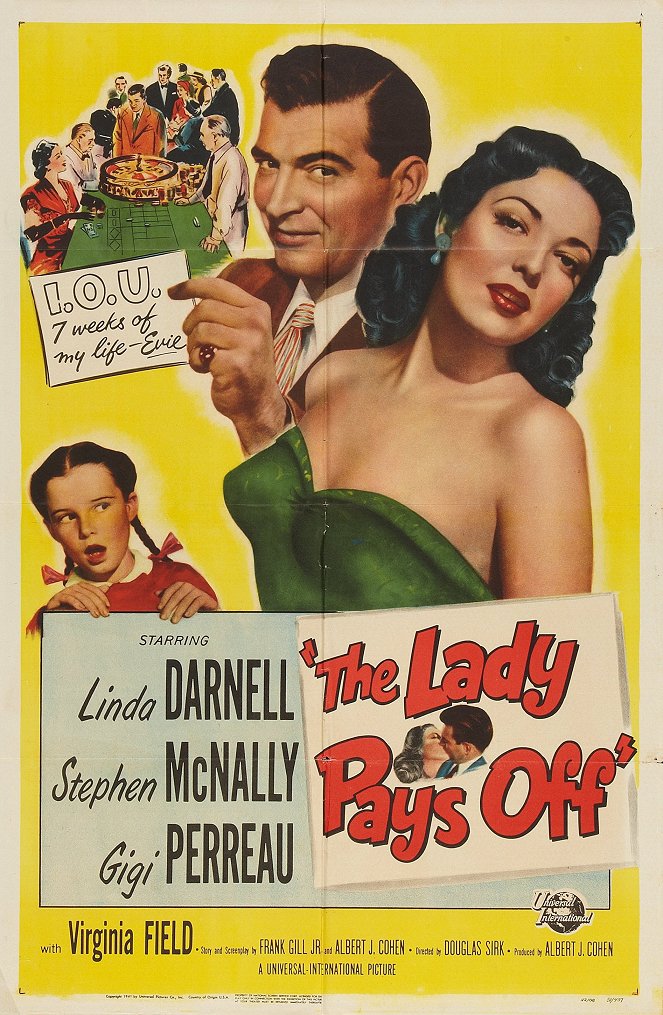The lady pays off - Affiches