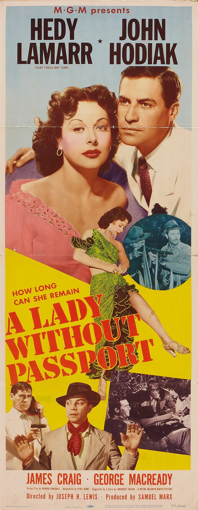 A Lady Without Passport - Affiches