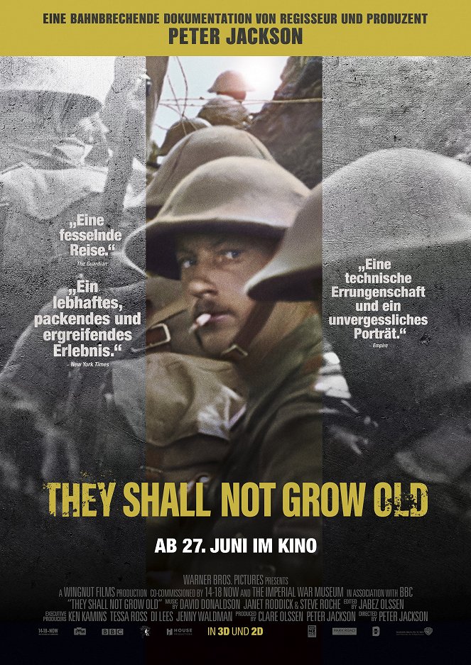 They Shall Not Grow Old - Plakate