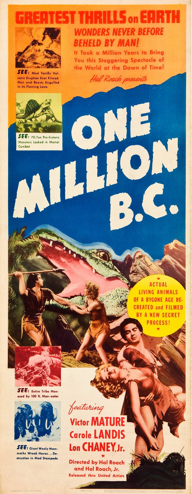 One Million B.C. - Plakate