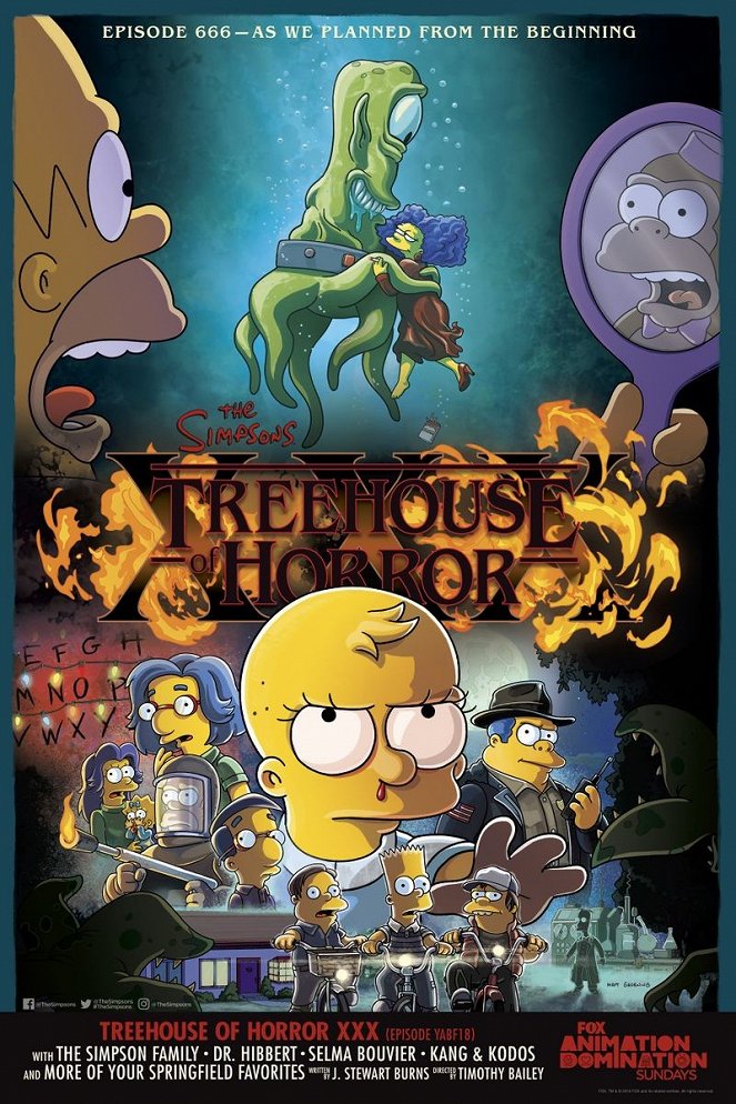 Les Simpson - Season 31 - Les Simpson - La Cabane de l'horreur XXX - Affiches