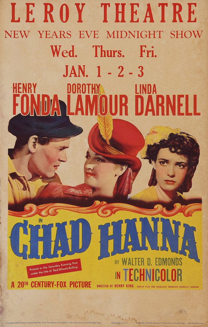 Chad Hanna - Plakáty