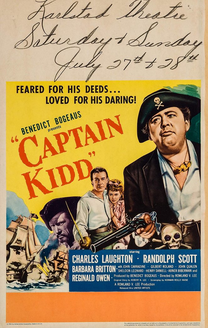 Captain Kidd - Plakáty