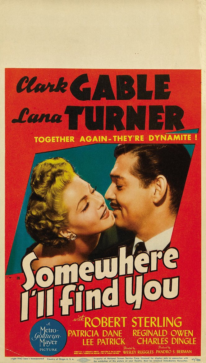Somewhere I'll Find You - Affiches
