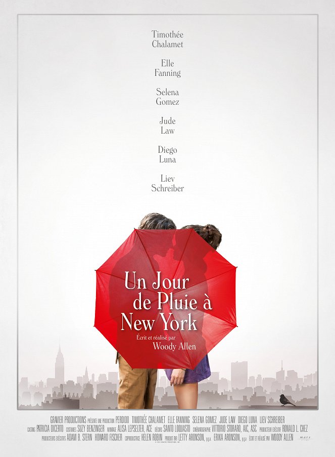 Un jour de pluie à New York - Affiches