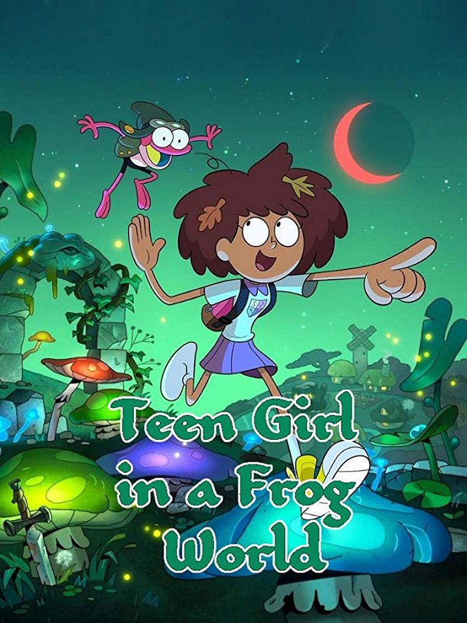 Teen Girl in a Frog World - Affiches