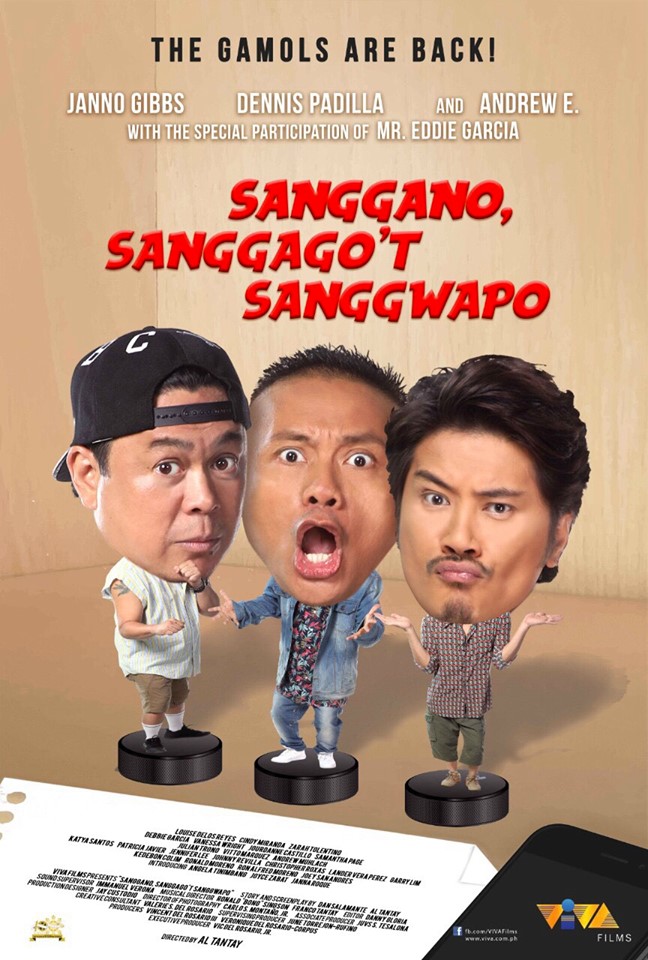 Sanggano, Sanggago't Sanggwapo - Posters