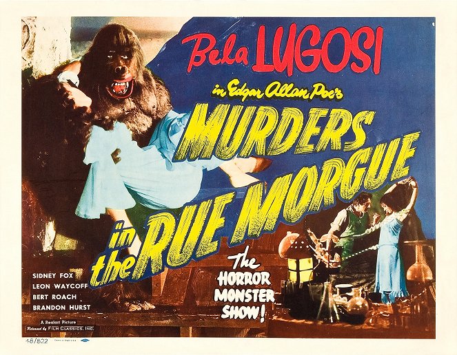 A Morgue utcai gyilkosságok - Plakátok