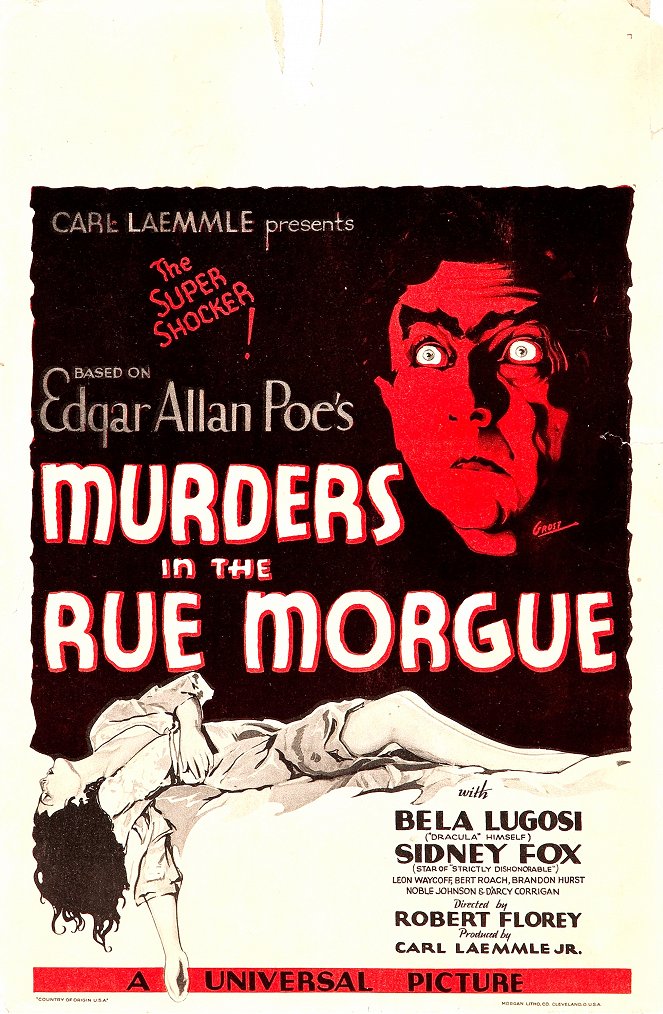 Murders in the Rue Morgue - Julisteet