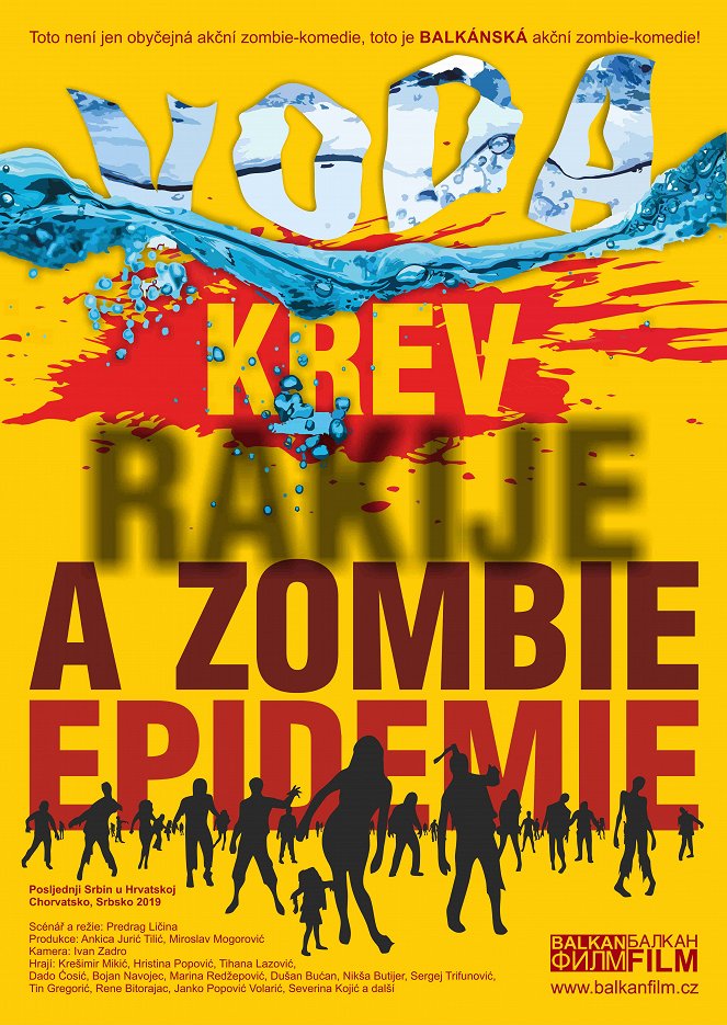 Voda, krev, rakije a zombie epidemie - Plakáty