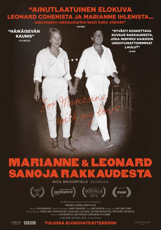 Marianne & Leonard: Sanoja rakkaudesta - Julisteet