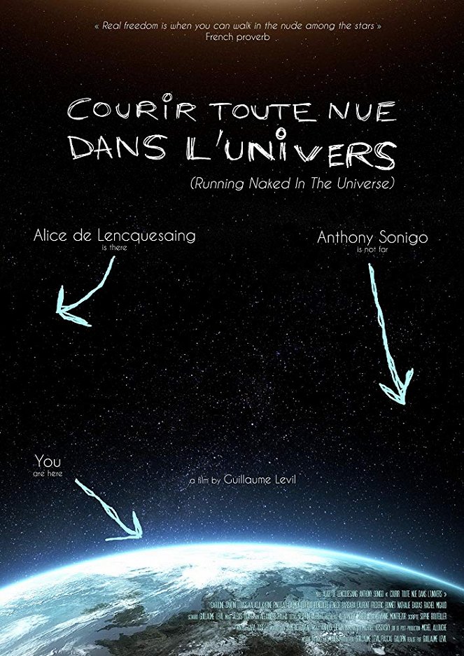 Courir toute nue dans l'univers - Plakate