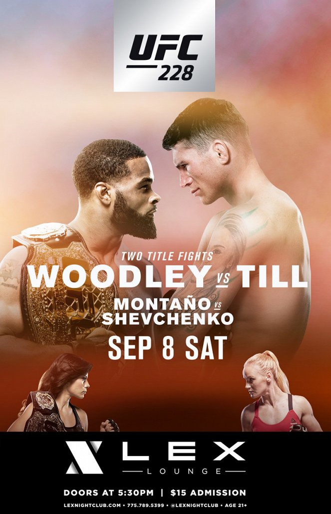 UFC 228: Woodley vs. Till - Plakáty