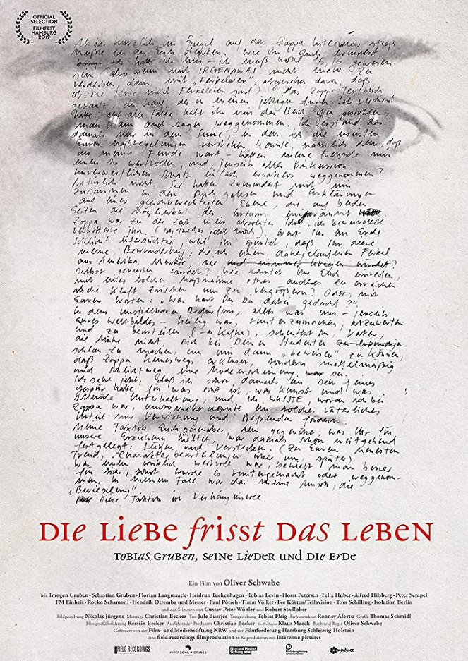 Die Liebe frisst das Leben - Tobias Gruben, seine Lieder und die Erde - Plakate