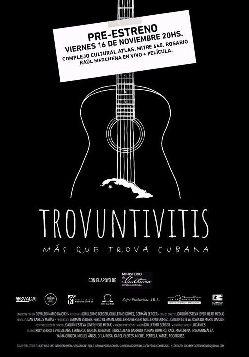 La trovuntivitis (Mas que trova cubana) - Plakátok