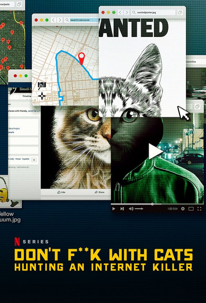 Odwal się od kotów: Polowanie na internetowego mordercę - Plakaty