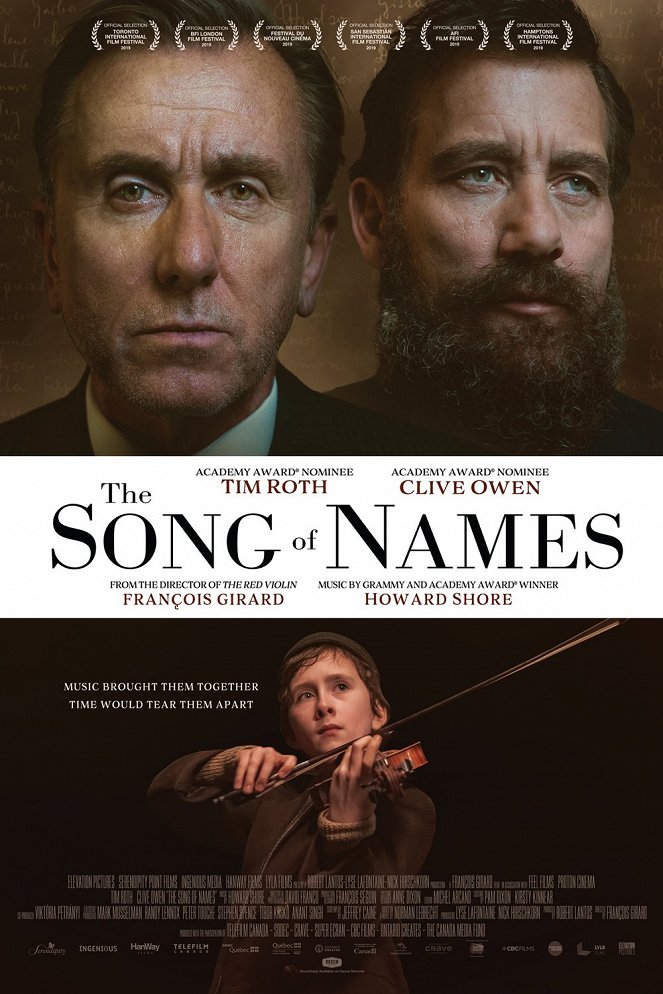 The Song of Names - Posters