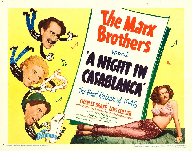 Noc v Casablance - Plakáty