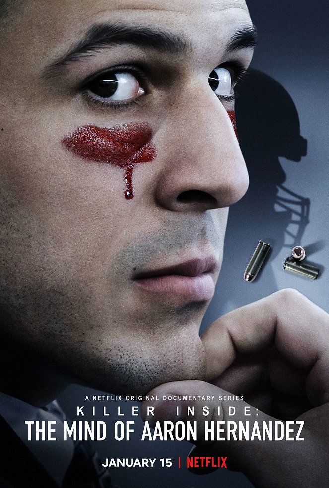 Der Mörder in Aaron Hernandez - Plakate