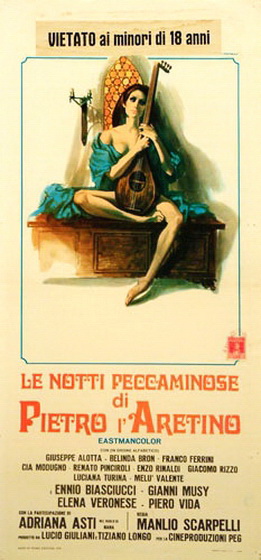 Le notti peccaminose di Pietro l'Aretino - Plakátok