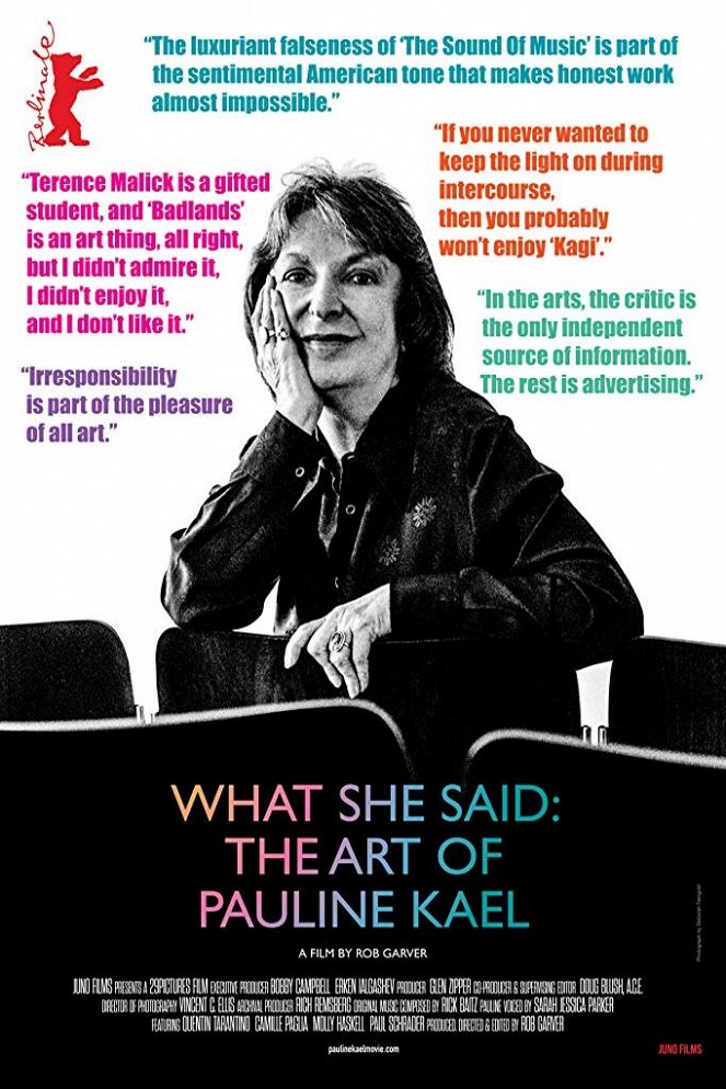 What She Said: The Art of Pauline Kael - Posters