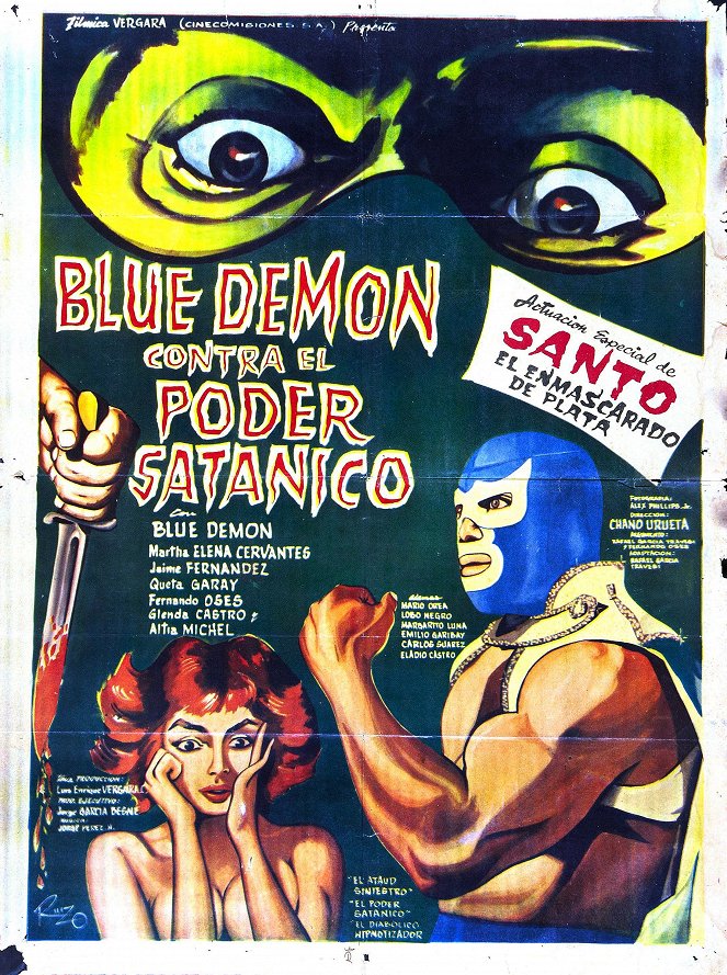 Blue Demon contre le pouvoir satanique - Affiches