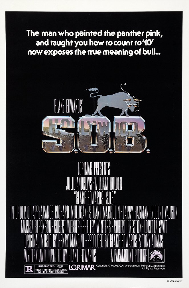 S.O.B. - Hollywoods letzter Heuler - Plakate