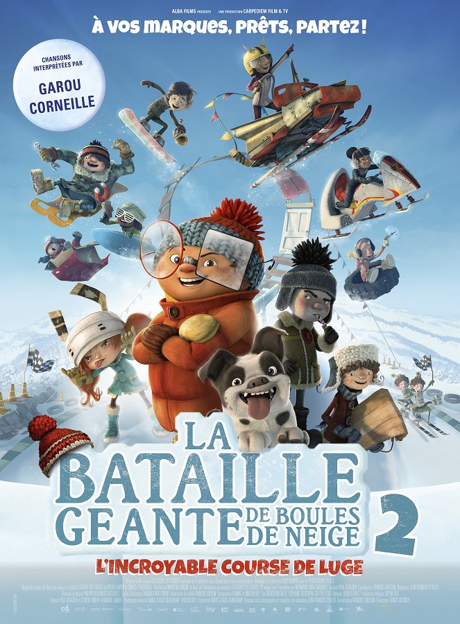 La Bataille géante de boules de neige 2, l'incroyable course de luge - Affiches