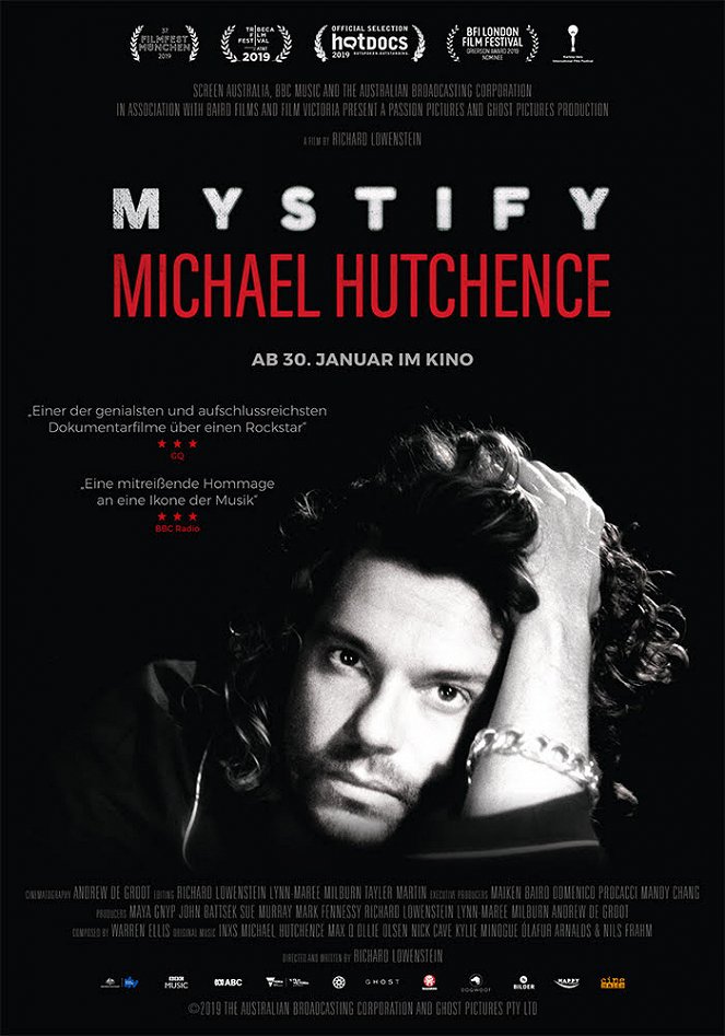 Mystify: Michael Hutchence - Plakate