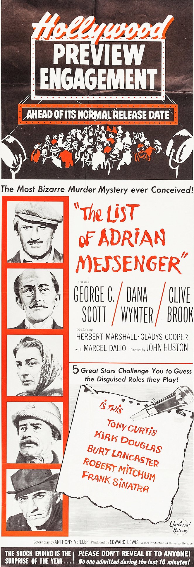 The List of Adrian Messenger - Plakátok