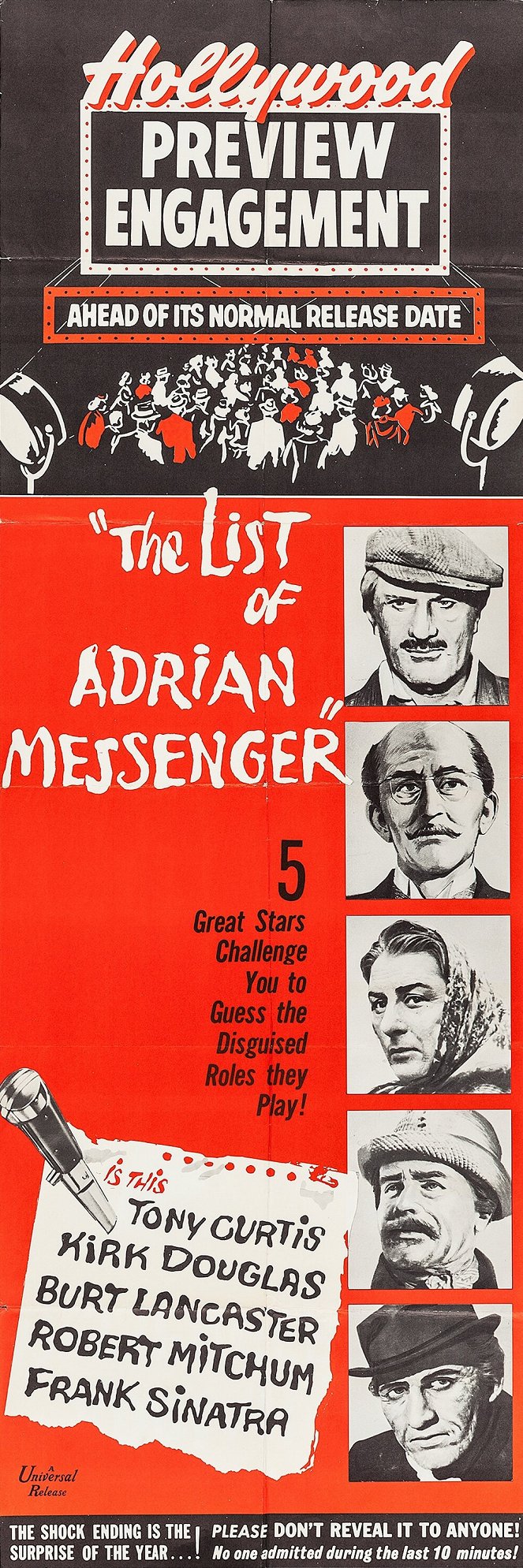 The List of Adrian Messenger - Plakaty