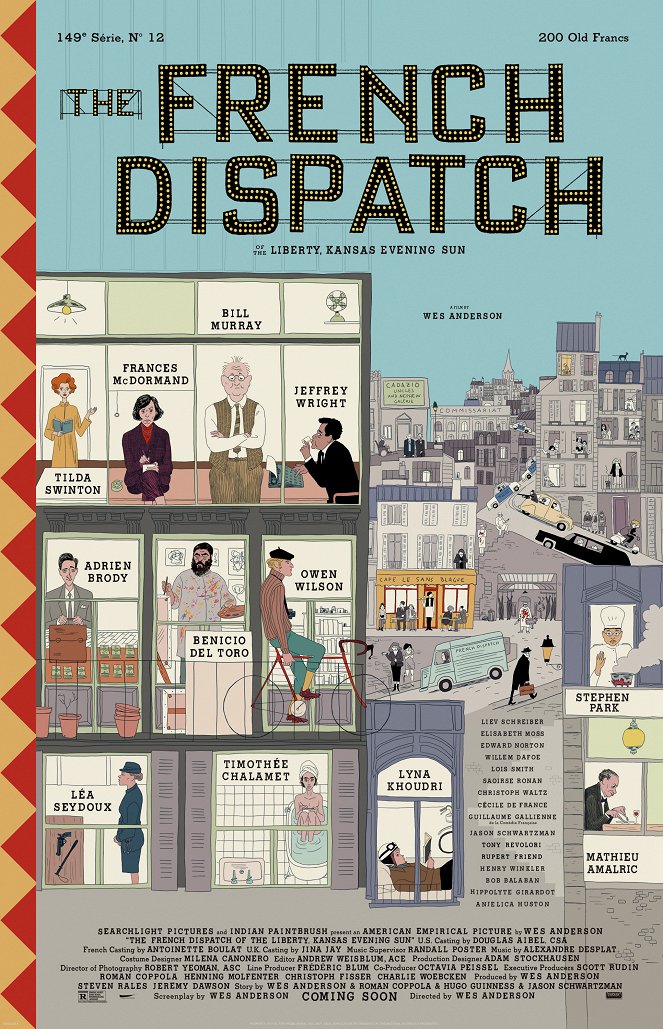 The French Dispatch - Julisteet