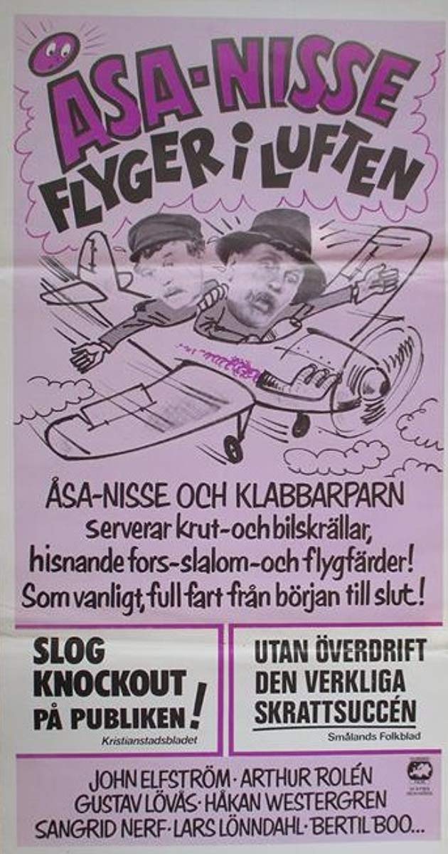 Åsa-Nisse flyger i luften - Julisteet