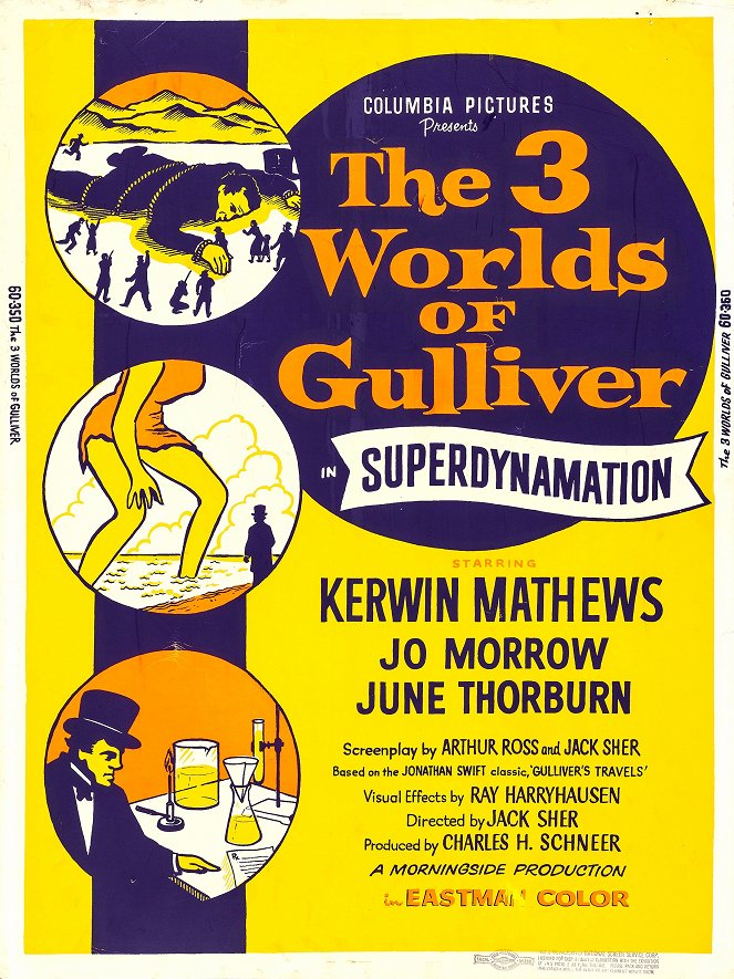 The 3 Worlds of Gulliver - Plakaty