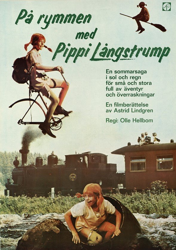 På rymmen med Pippi Långstrump - Affiches
