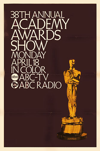 The 38th Annual Academy Awards - Plakaty