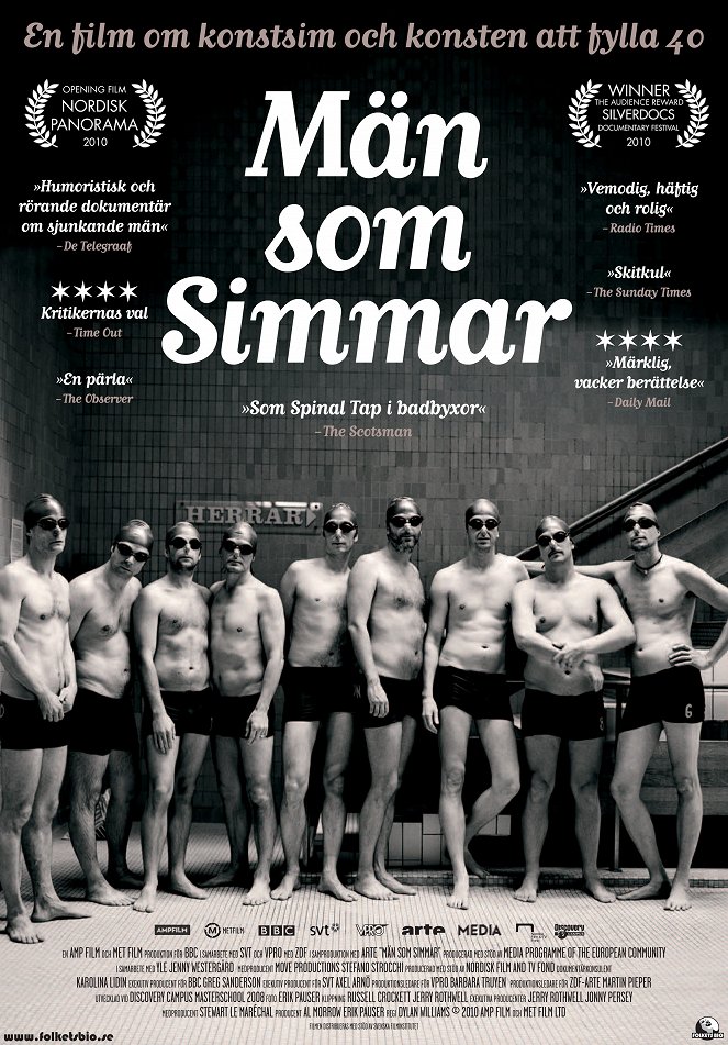 Män som simmar - Plakátok